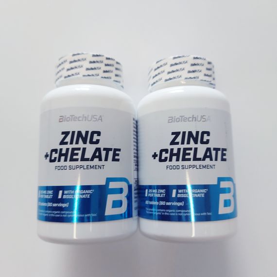 Цинк Zinc + Chelate BioTech USA 60 таблеток | Зображення 1