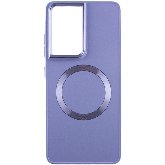 TPU чохол Bonbon Metal Style with MagSafe для Samsung Galaxy S22 Ultra Бузковий / Dasheen | Зображення 1