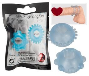 Ерекційні кільця блакитні (2 шт) sexstyle