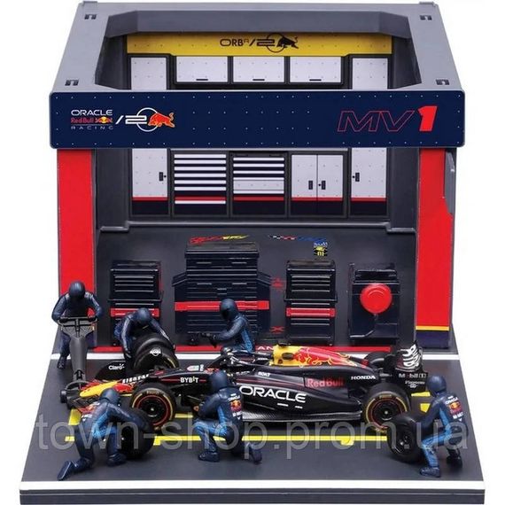 Игровой набор формулы один "Pit Pass Oracle red bull racing" Bburago 18-38453 (#1)