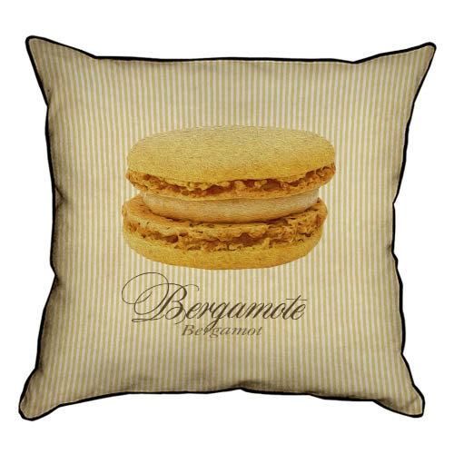 Подушка з мішковини Macarons Bergamote 45x45 см (45PHB_SWE030_BR)