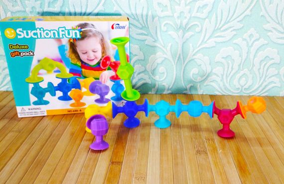 Конструктор на присосках 8 елементів "Suction fun" 688-8 | Конструктор липучки | аналог sibelly | | Зображення 3