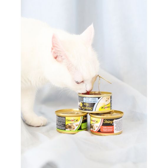 Корм вологий GimCat Shiny Cat для котів з тунцем та лососем в желе 70 г | Зображення 3