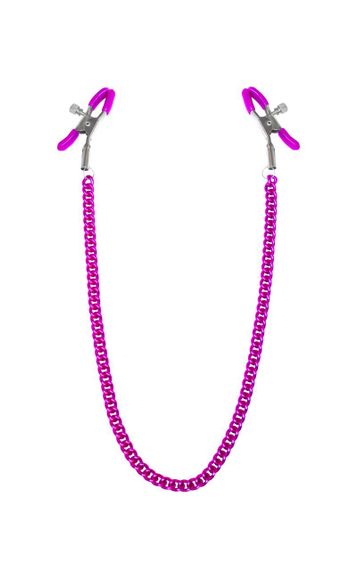 Затискачі для сосків з ланцюжком Feral Feelings - Nipple clamps Classic, рожевий sexstyle