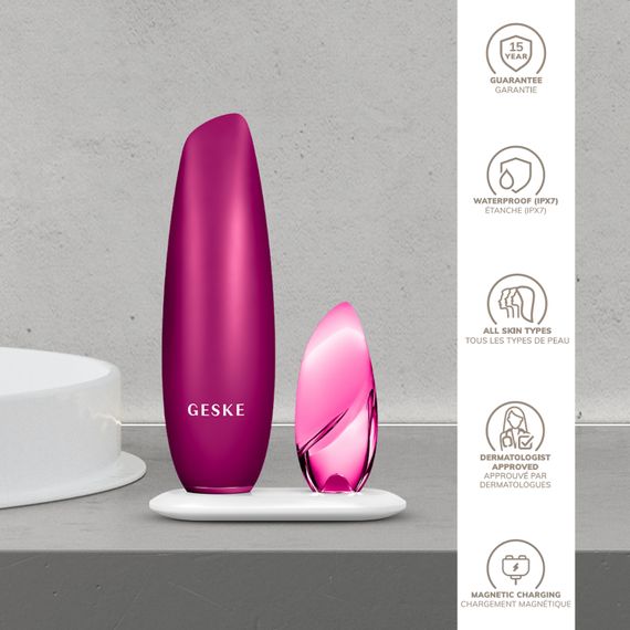 Безконтактна магнітна пілінг-маска GESKE Touchless Magnetic Peeling Mask 5в1 magenta | Зображення 2