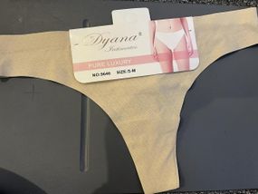 Труси-стринги, повітропроникні Dyana, з бавовняною ластовицею, колір Беж, розміри S-M, L-XL