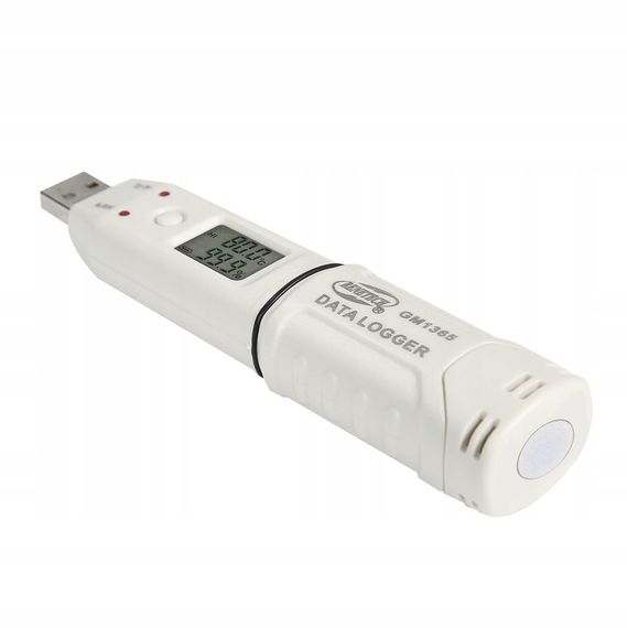 Реєстратор вологості та температури (даталоггер) USB, 0-100%, -30-80 °C BENETECH GM1365 | Зображення 3