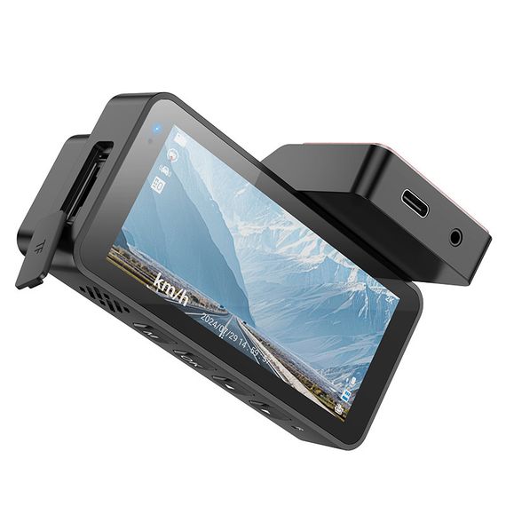 Видеорегистратор Hoco DV11 2K display GPS Silvery gray | Зображення 2