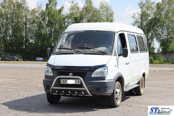 Кенгурятник WT003 (нерж.) для Газель, соболь | Зображення 3