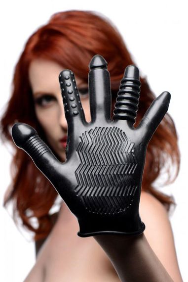Рукавичка з різними текстурами Master Series Pleasure Poker Textured Glove Sex Aura | Зображення 3