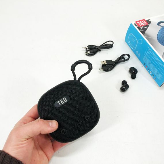 Музичні колонки для вулиці колонка-комбік TG813, Гучна якісна блютуз колонка, Блютуз колонка з ремінцем EB-95 | Зображення 3