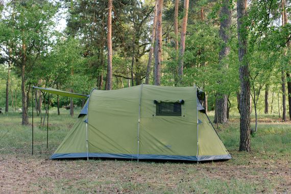 Намет Tribe Meteora 4 кемпінговий тунельний з навісом, Туристичний намет трайб для риболовлі, полювання, сім'ї | Зображення 2