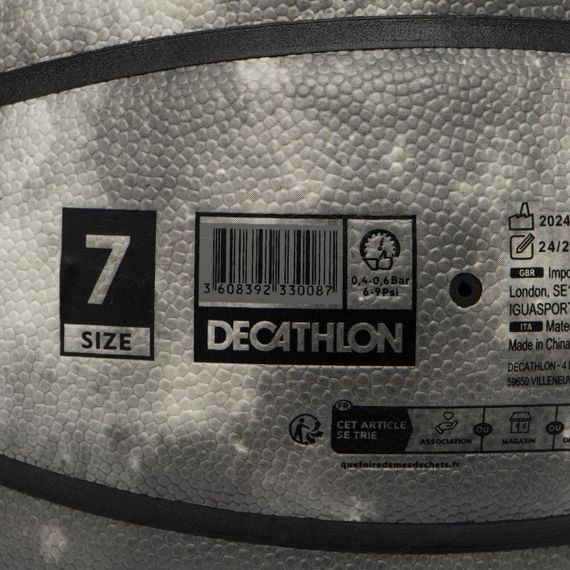 Баскетбольний м'яч BT500 Touch розмір 7 сірий - Без розміру | Зображення 5