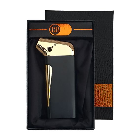 Трубочна Запальничка Бічна Side Turbo Lighter Black