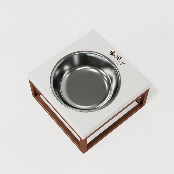 Миска на подставке для кошек и маленьких собак Hollky Base Solo S (1 × 0,45 л) Solo S-18187-GLWH | Зображення 6
