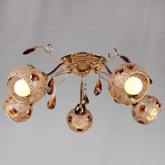 Люстра потолочная классическая E14 40W G (LK-501C/5)