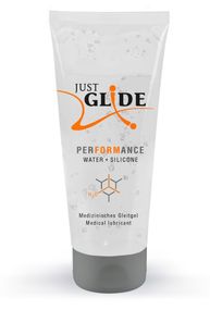 Лубрикант водно-силіконовий Just Glide Performance 200 мл (веганська) Sex Aura