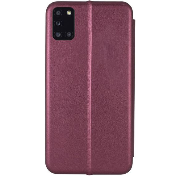 Шкіряний чохол (книжка) Classy для Samsung Galaxy A31 Слот для візитки, Бордовий | Зображення 1