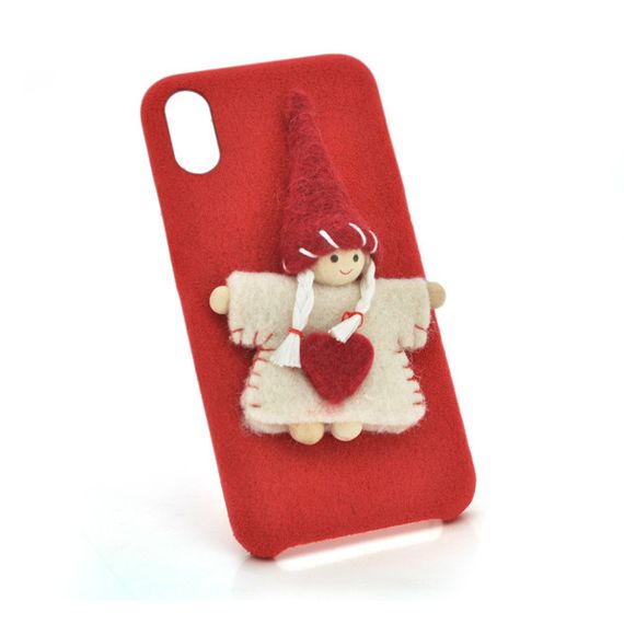 Накладка Angel пушистая iPhone X арт.13619