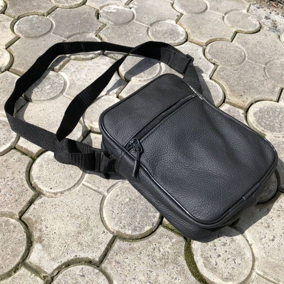 Якісна чоловіча сумка з натуральної шкіри, сумка месенджер, шкіряна барсетка, сумка через плече | Зображення 5