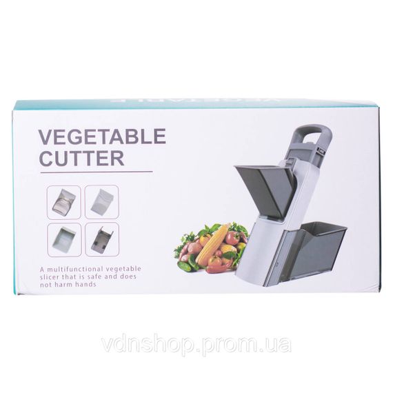 Овочерізка ручна універсальна з контейнером 19×12.5×34 см слайсер для овочів кухонна овочерізка HP-8-67 | Зображення 9