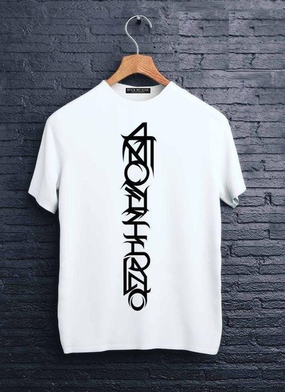 Футболка мужская с принтом повседневная S Белая