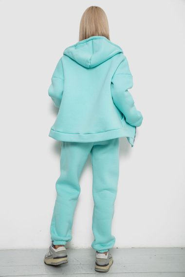 Спортивный костюм женский на флисе, цвет мятный, 238R5715 | Зображення 3