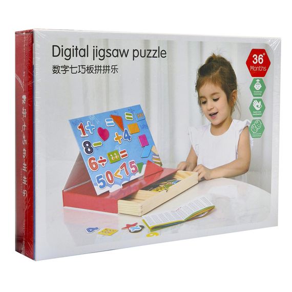 Деревянная развивающая игрушка Дощечка MD 1852-2 магнитная для рисования | Зображення 1