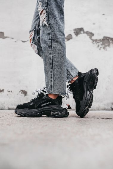 Кросівки Bale/nc/aga Triple S «Black весна / літо / осінь 0161 39 | Зображення 1