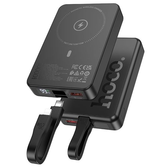 Power Bank Hoco Q24 Elegant 10000mAh з швидкою зарядкою 22.5W+PD20W та магнітним кабелем (47003-Q24 Elegant_758) | Зображення 6