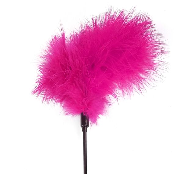 Щекоталка с пером индюка Art of Sex – Feather Paddle, темно-розовая | Зображення 1