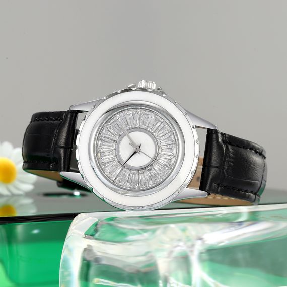 Класичний жіночий годинник Skmei 2172SIBK Silver-Black | Зображення 3