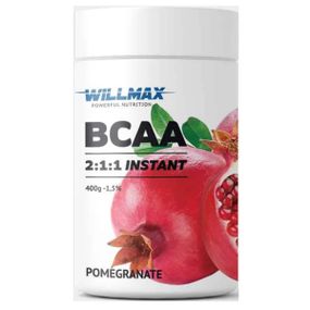 Аминокислота BCAA для спорта Willmax BCAA 2:1:1 400 g /80 servings/ Pomegranate