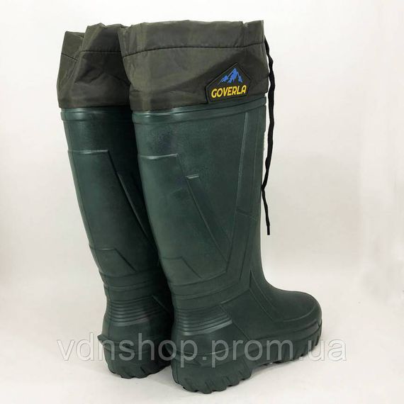 Міцні гумові чоботи для чоловіків 43р 28, 5см, Гумове взуття для риболовлі, Гумові стьобані чоботи BK-35 | Зображення 3