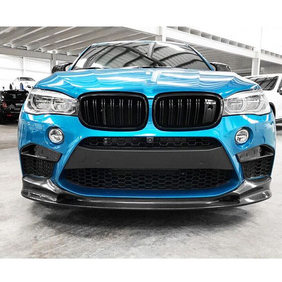 Накладка на передній бампер Карбон V2 (для F86) для BMW X6 F-16 2014-2019 рр | Зображення 5