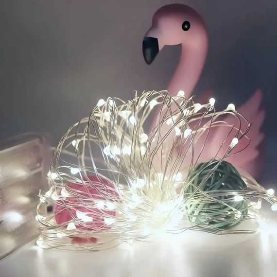 Гірлянда Роса на батарейках 20м 200Led Xmas Холодний білий (23457324404_152) | Зображення 6