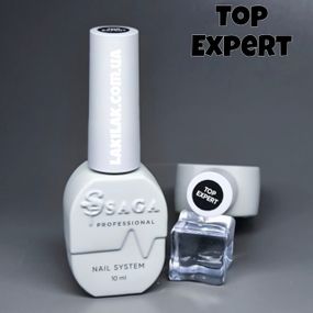Топ SAGA Expert без липкого слоя 10мл (с УФ фильтром)