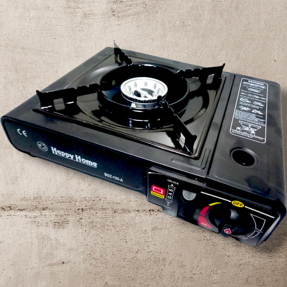 Туристична газова плитка happy home bdz-155-a на 227г/400мл картриджі | Зображення 2