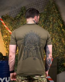 Тактична потоотводна футболка Трон oliva ПП7631
