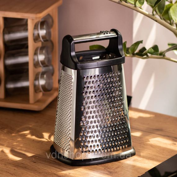 Терка ручна для овочів і фруктів чотиристороння 16×13×25 (см) HP-8-6 | Зображення 7