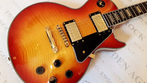 Электрогитара Gibson Les Paul Custom Sun Chery Burst China | Зображення 2