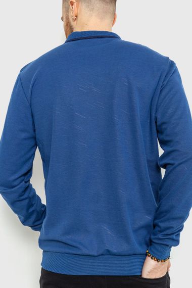 Поло з довгим рукавом, колір синій, 157R300 | Зображення 3