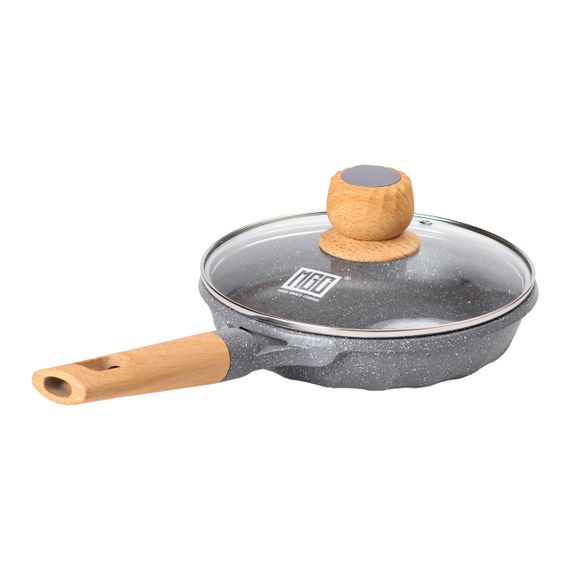 Мармурова алюмінієва сковорода з антипригарним покриттям 1 літр Ø 20 см сіра MGC HP-4-421G | Зображення 4