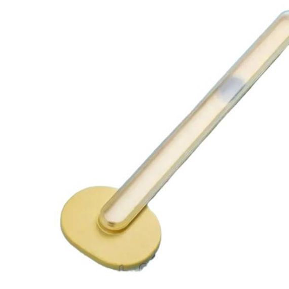 Щітка для душу з ємністю для миючого Жовта