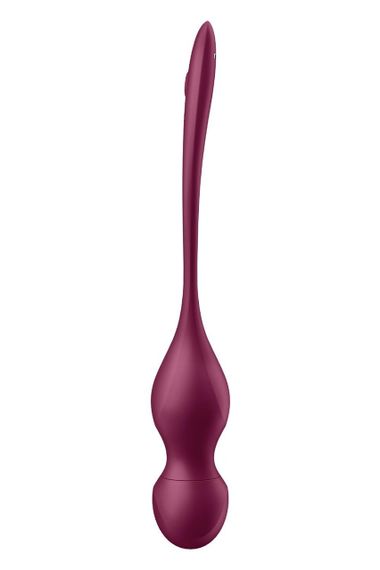 Шарики Кегеля с вибрацией Satisfyer Love Birds Vary и сменными грузами, бордовые Sex Aura | Зображення 1