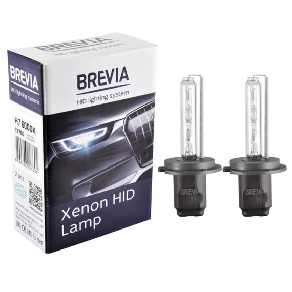 12760 BREVIA Автолампа H7,6000K,85V,35W PX26d KET,(2шт.) XENON