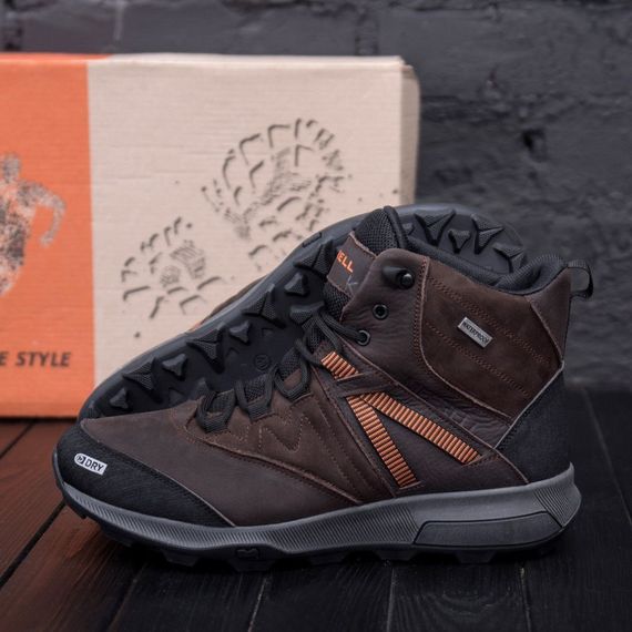шкіряні зимові черевики Merrell коричневі | Зображення 6