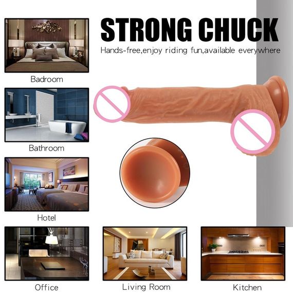 Вібратор реалістичний Wolf King, вібрація та ротація 10 режимів, дистанційне керування sexstyle | Зображення 1