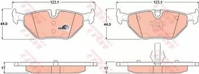 Колодки гальмівні BMW — MG — ROVER 316i/316i Compact/316i Coupe/316i Touring/318d/318d Comp