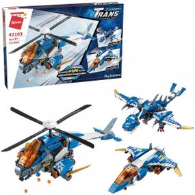 Конструктор Qman Вертоліт-літак-дракон QM-42103 604 деталі